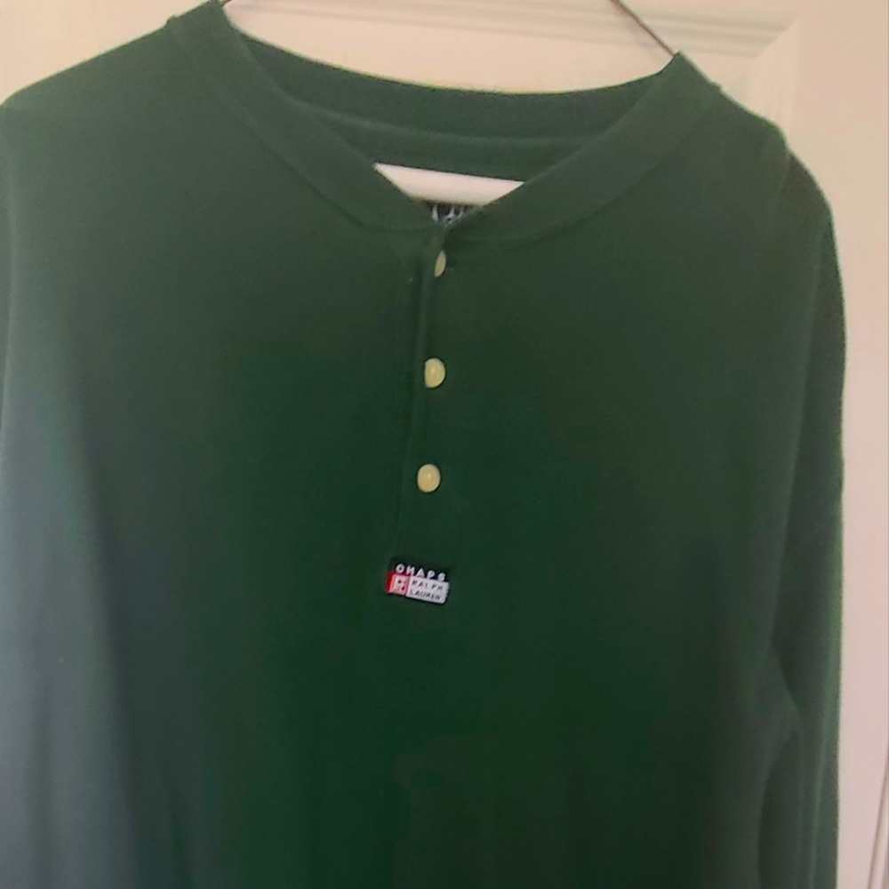 Chaps Ralph Lauren size large green retro